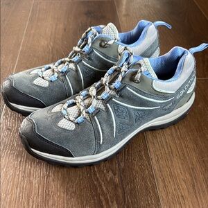 Salomon Women's Gray and Blue Trail Shoes